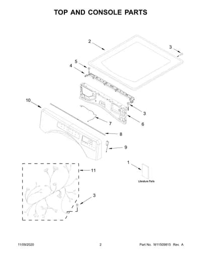 TOP AND CONSOLE PARTS