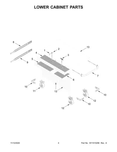 LOWER CABINET PARTS