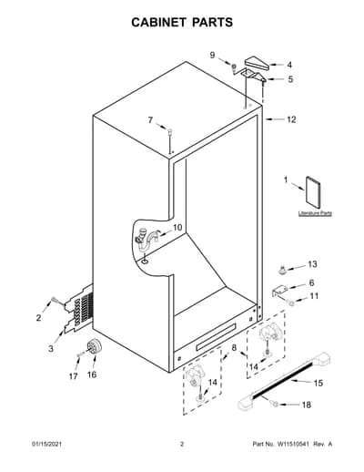 CABINET PARTS