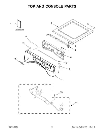 TOP AND CONSOLE PARTS