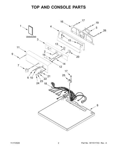 TOP AND CONSOLE PARTS