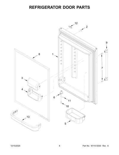 REFRIGERATOR DOOR PARTS