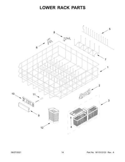 LOWER RACK PARTS