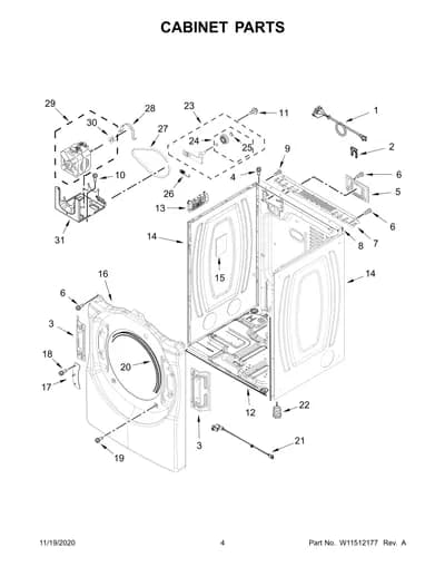 CABINET PARTS