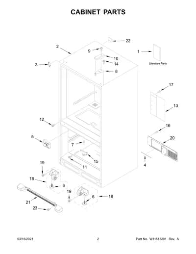 CABINET PARTS