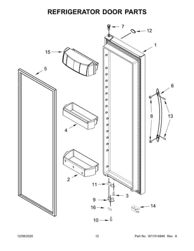 REFRIGERATOR DOOR PARTS
