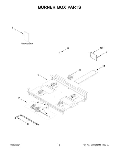 BURNER BOX PARTS