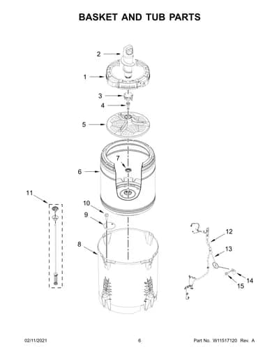 BASKET AND TUB PARTS