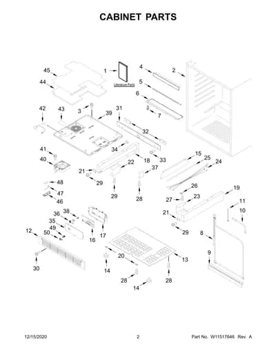 CABINET PARTS
