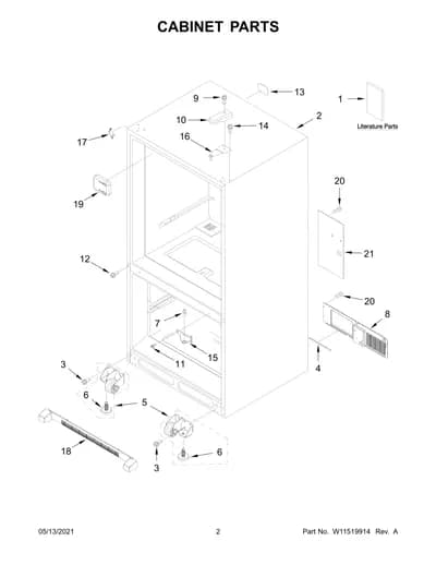 CABINET PARTS