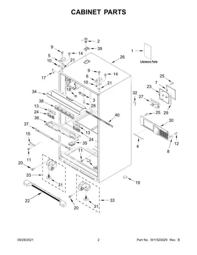 CABINET PARTS
