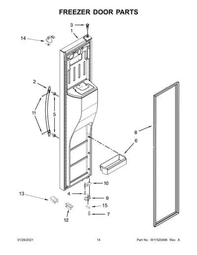 FREEZER DOOR PARTS
