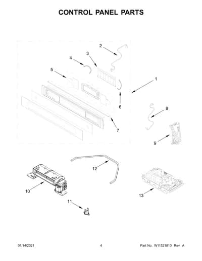 CONTROL PANEL PARTS