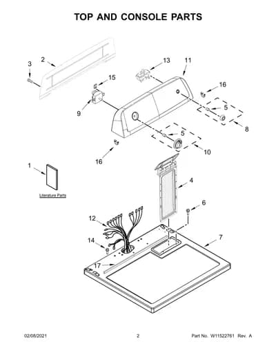 TOP AND CONSOLE PARTS
