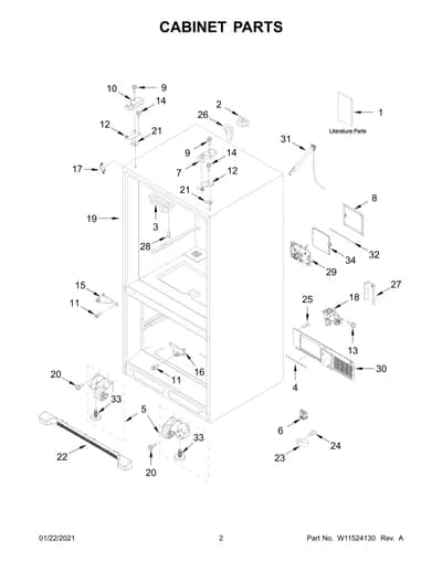 CABINET PARTS