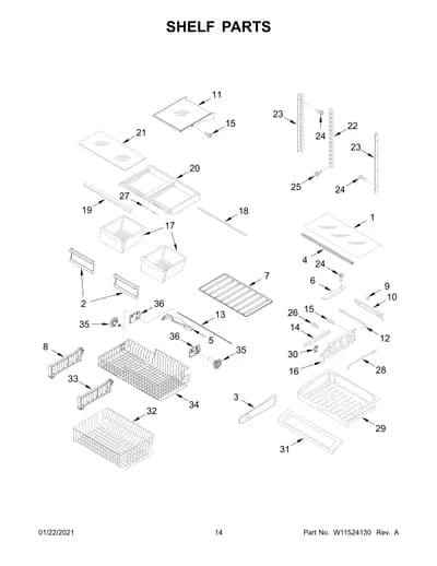 SHELF PARTS