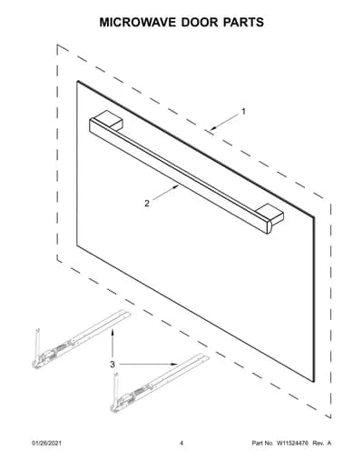 MICROWAVE DOOR PARTS