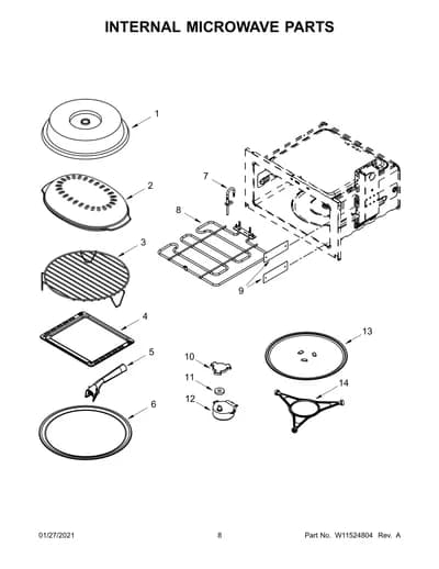 INTERNAL MICROWAVE PARTS