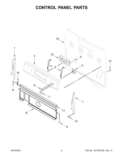 CONTROL PANEL PARTS