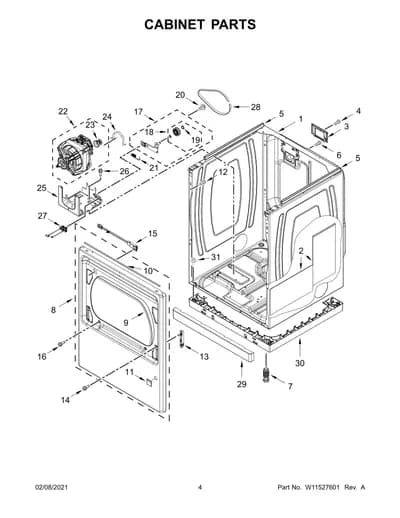 CABINET PARTS