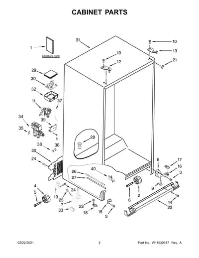 CABINET PARTS