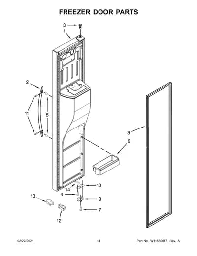 FREEZER DOOR PARTS