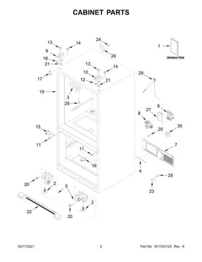 CABINET PARTS
