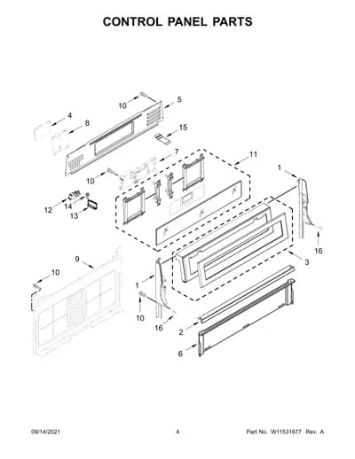 CONTROL PANEL PARTS