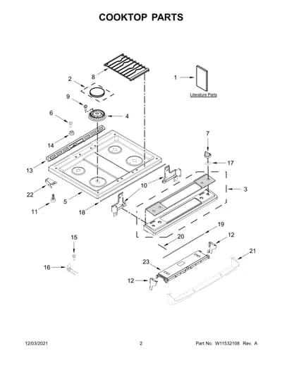 COOKTOP PARTS