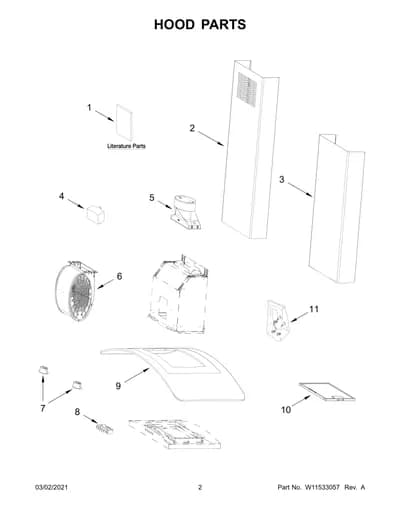 HOOD PARTS