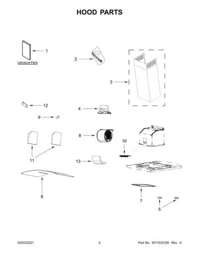 HOOD PARTS