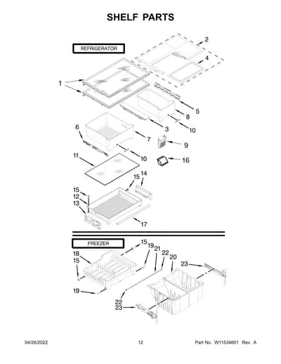 SHELF PARTS