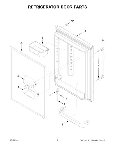 REFRIGERATOR DOOR PARTS