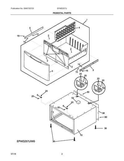 PEDESTAL PARTS