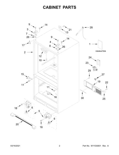 CABINET PARTS