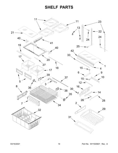 SHELF PARTS
