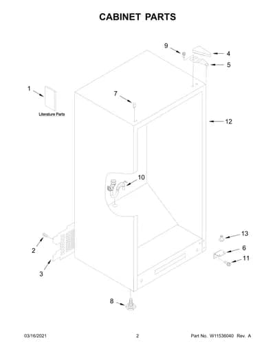 CABINET PARTS