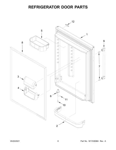 REFRIGERATOR DOOR PARTS