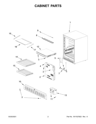 CABINET PARTS