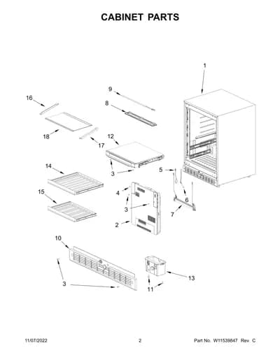 CABINET PARTS