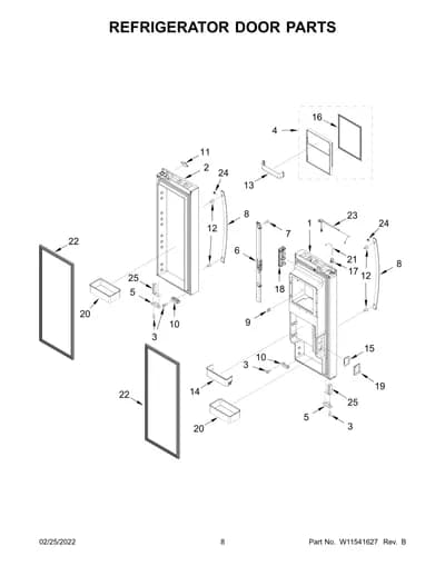 REFRIGERATOR DOOR PARTS