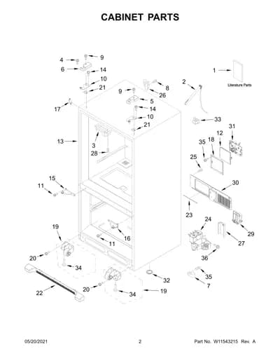 CABINET PARTS