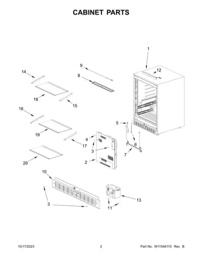 CABINET PARTS