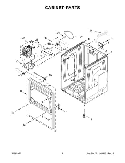 CABINET PARTS