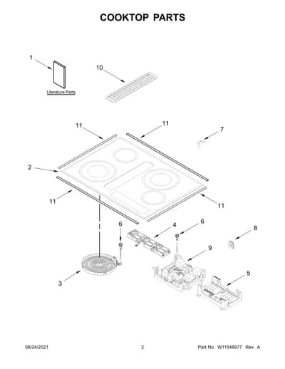 COOKTOP PARTS