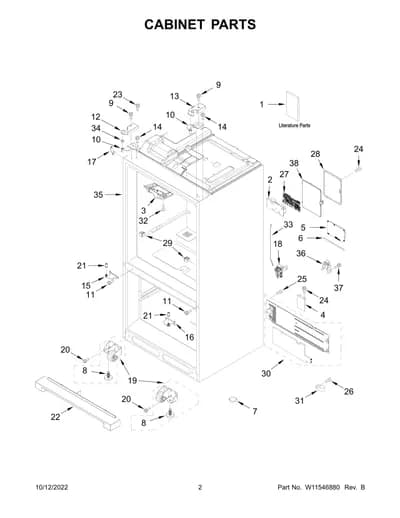 CABINET PARTS