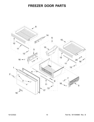 FREEZER DOOR PARTS