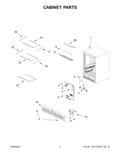 CABINET PARTS