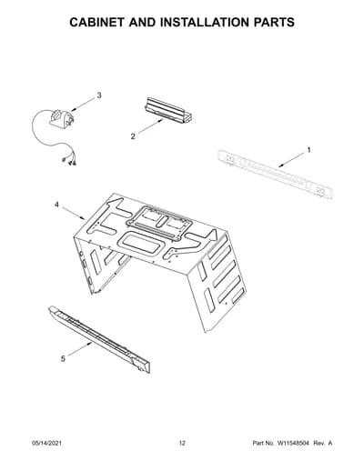 CABINET AND INSTALLATION PARTS