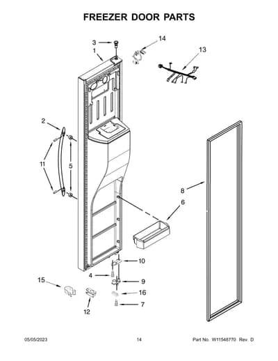 FREEZER DOOR PARTS